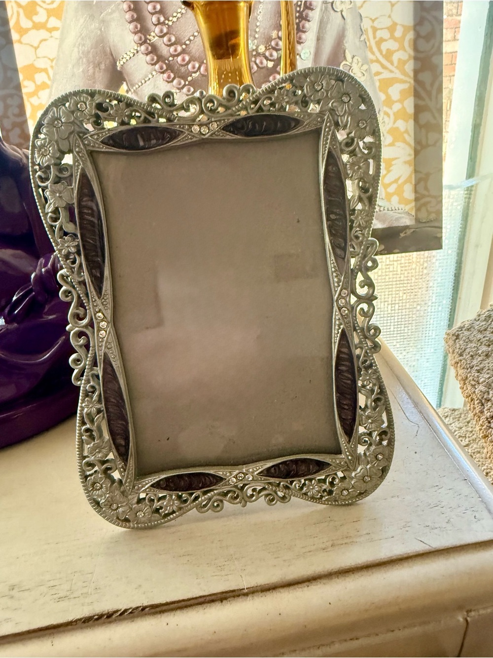 Ornate Silver Decorative Picture Frame - Silver